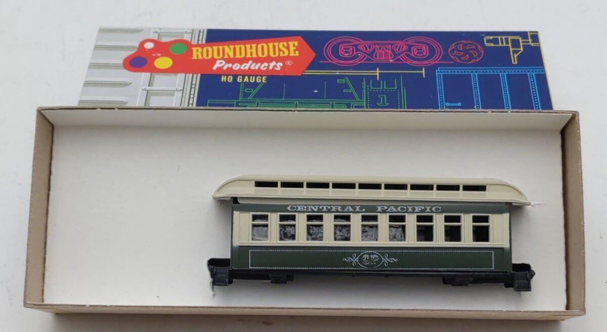 Roundhouse 3705 HO Scale Central Pacific Passenger Overton Coach Car Kit