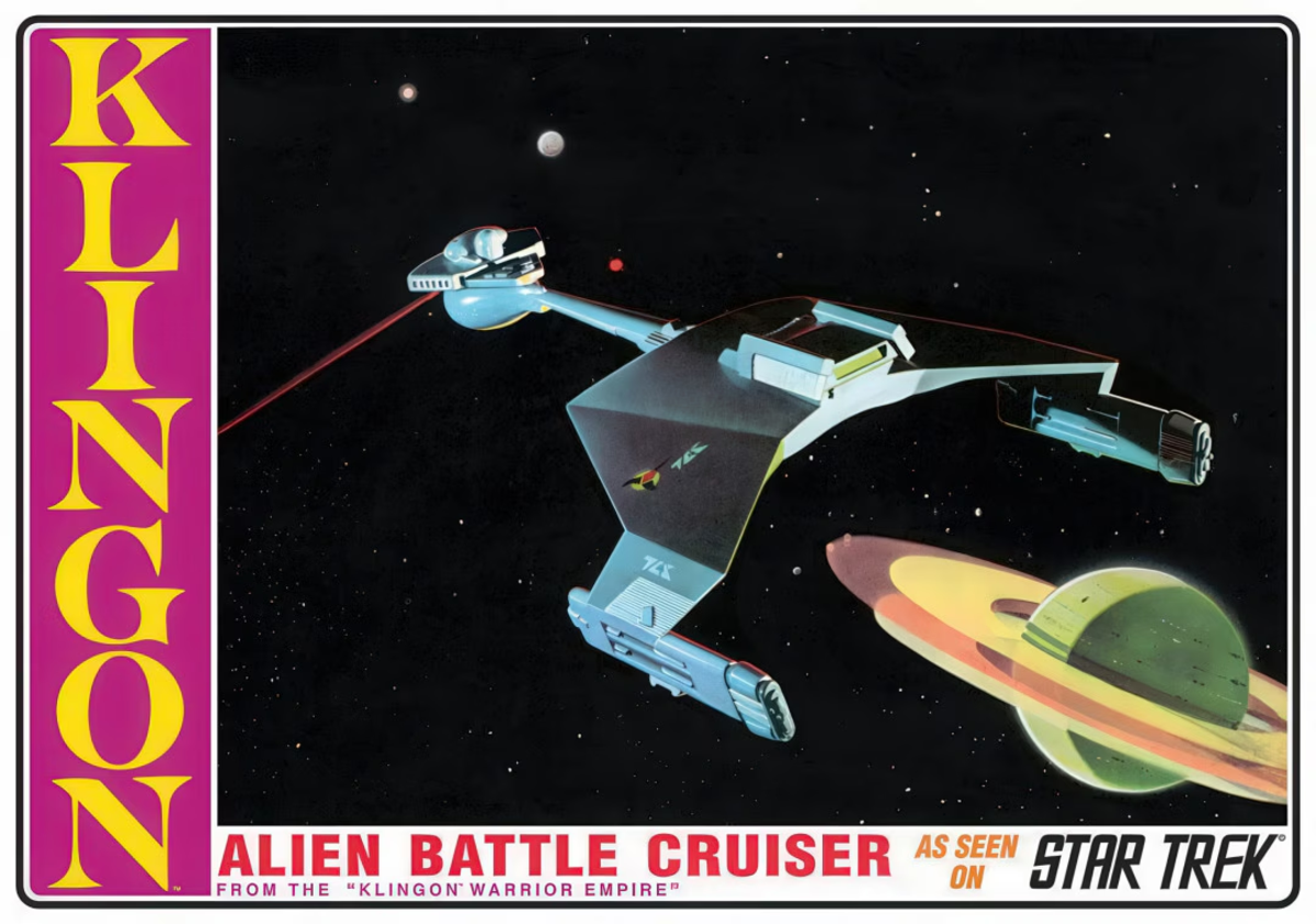 AMT 1428 1:650 Star Trek: The Original Series Klingon Battle Cruiser Plastic Kit