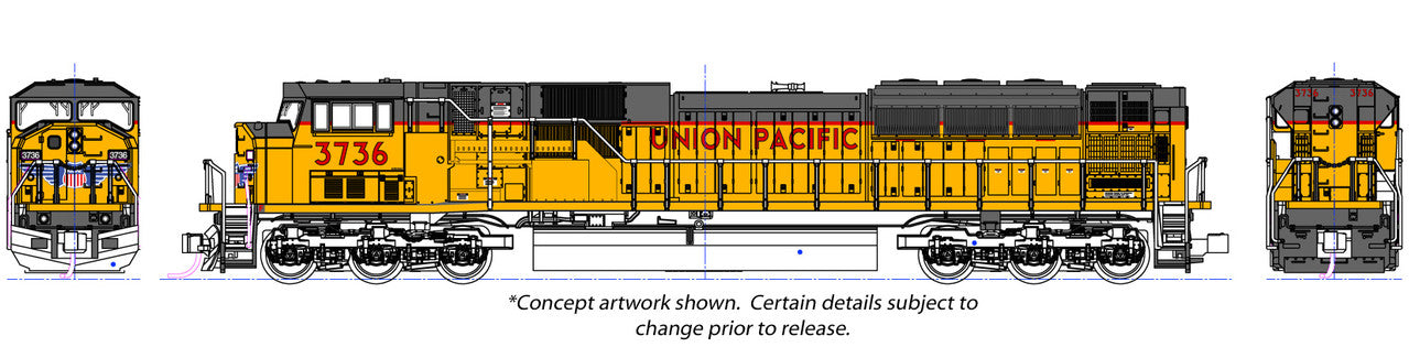Kato 176-5625-S N UP EMD SD90/43MAC Diesel Locomotive with DCC + Sound