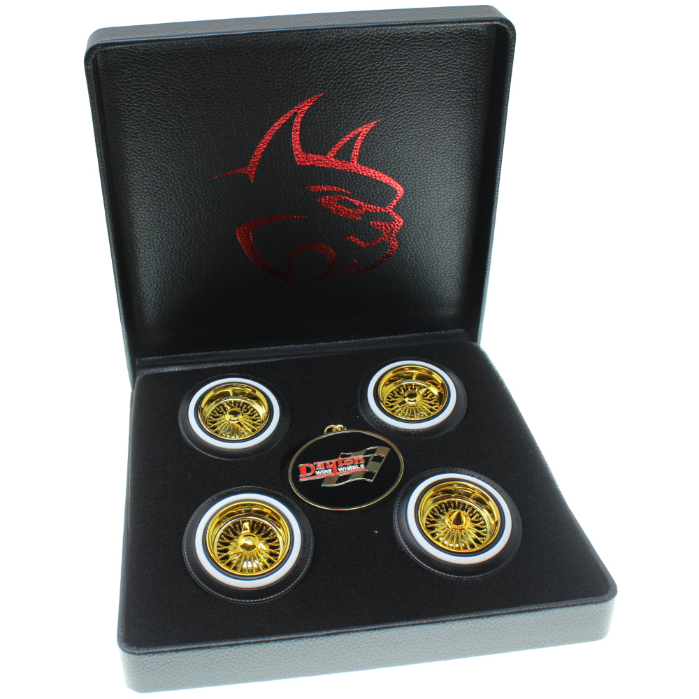 Redcat Racing RER17089 Gold Dayton Wire Wheel Set