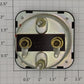 Walthers 927-379E Marn-O-Power Panel Mount Center Off 20-0-20 DC Volt Meter
