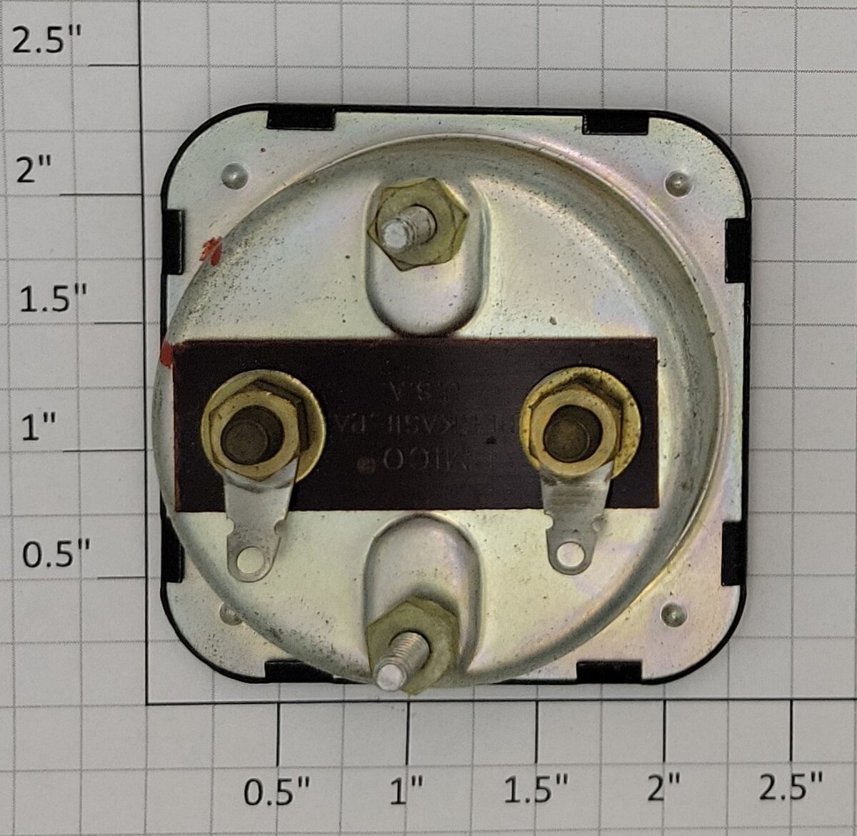 Walthers 927-379E Marn-O-Power Panel Mount Center Off 20-0-20 DC Volt Meter