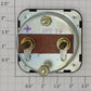 Walthers 927-380E Marn-O-Power Panel Mount Center Off 5-0-5 DC Amperes Meter