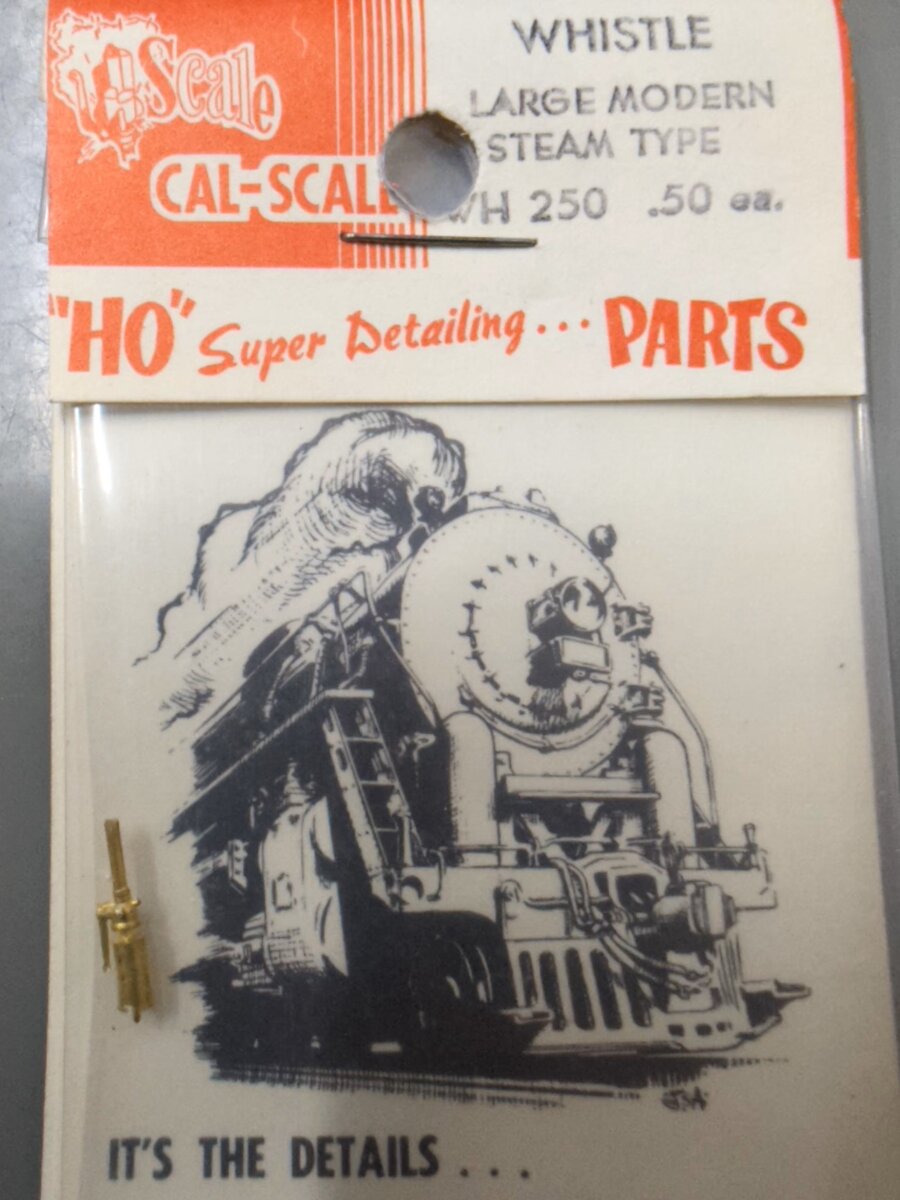 Cal Scale WH250 HO Large Modern Steam Type Whistle