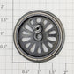 Lionel 250E-87 Painted Black Nickel Rim Plain Drive Wheel for Hiawatha