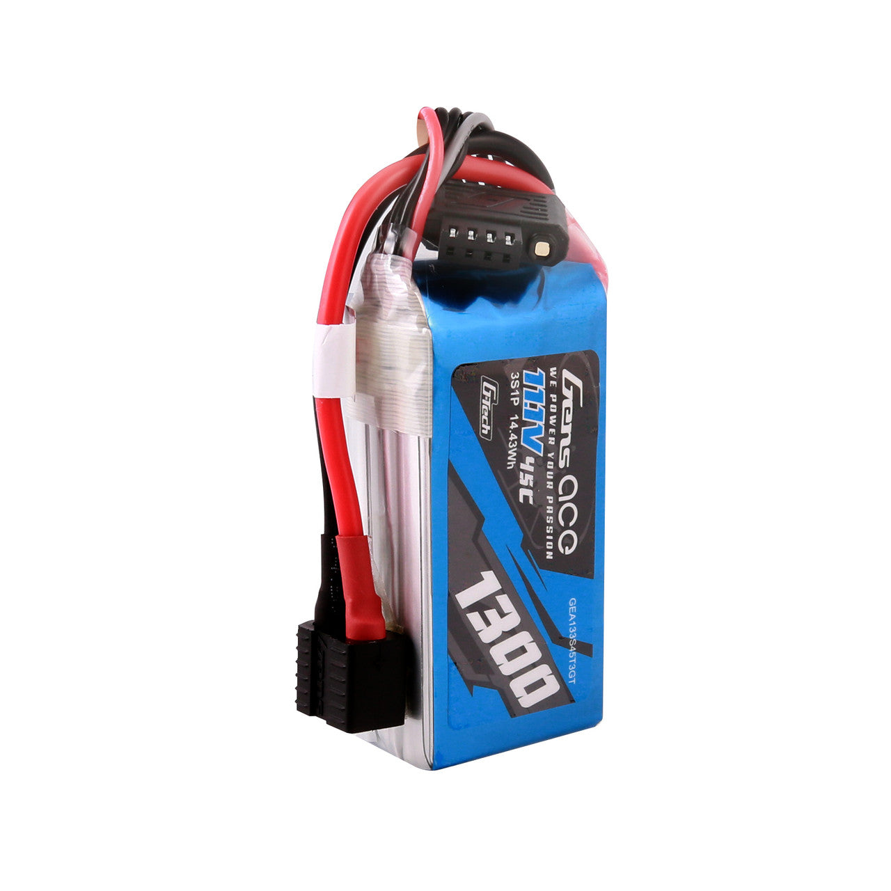 Gens Ace GEA133S45T3GT 1300mAh 3S 45C 11.1V G-Tech Lipo Battery Pack