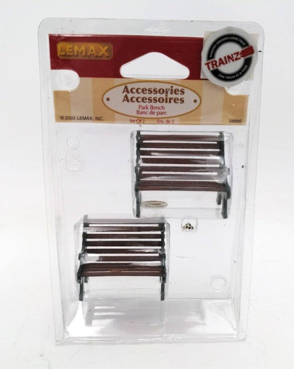 Lemax 9898198 Village Collection Park Bench (Pack of 2)