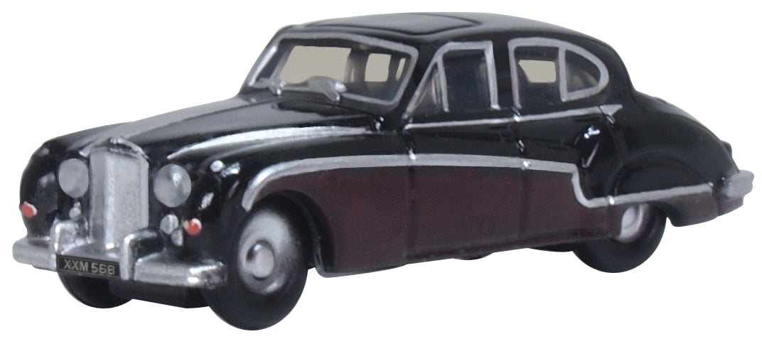 Oxford Diecast NJAG9004 N Black Imperial Maroon Jaguar Mk8/9 Car