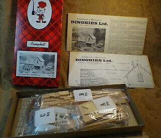 Campbell Scale Models 394-2195 HO Hamilton''s Dinghies Ltd Building Craftsman Ki
