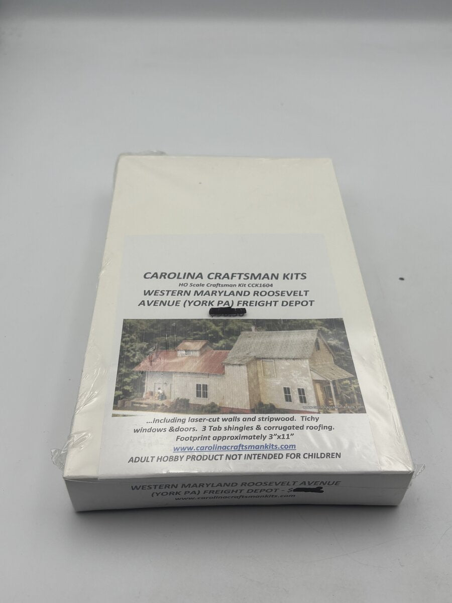 Carolina Craftsman CCK1604 HO Western Maryland Roosevelt Ave Freight Depot Kit