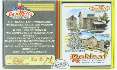 Bar Mills 0182 HO Oakleaf Shipping & Storage Laser Cut Model Kit