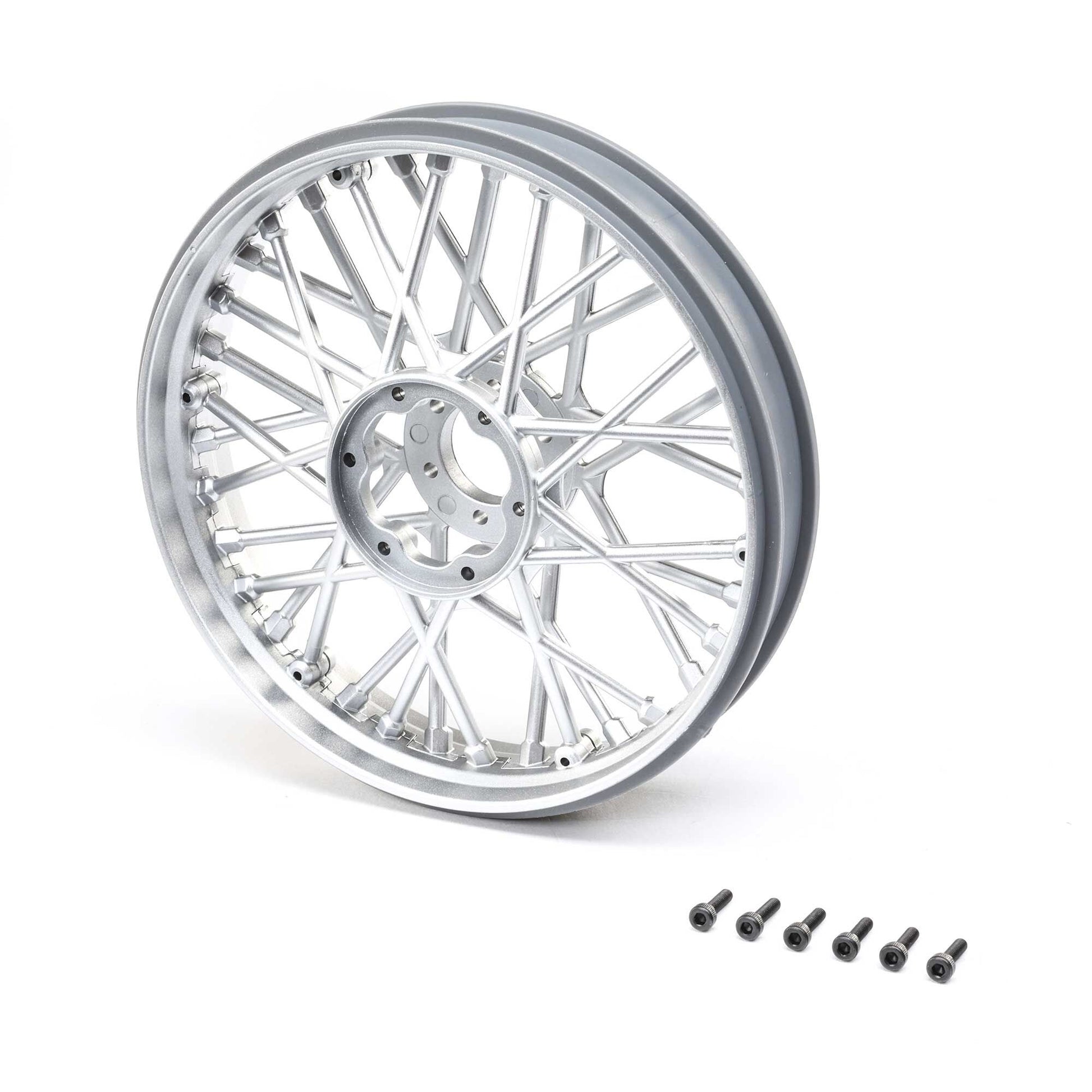 Losi LOS46002 Promoto-MX Satin Chrome Front Wheel Set