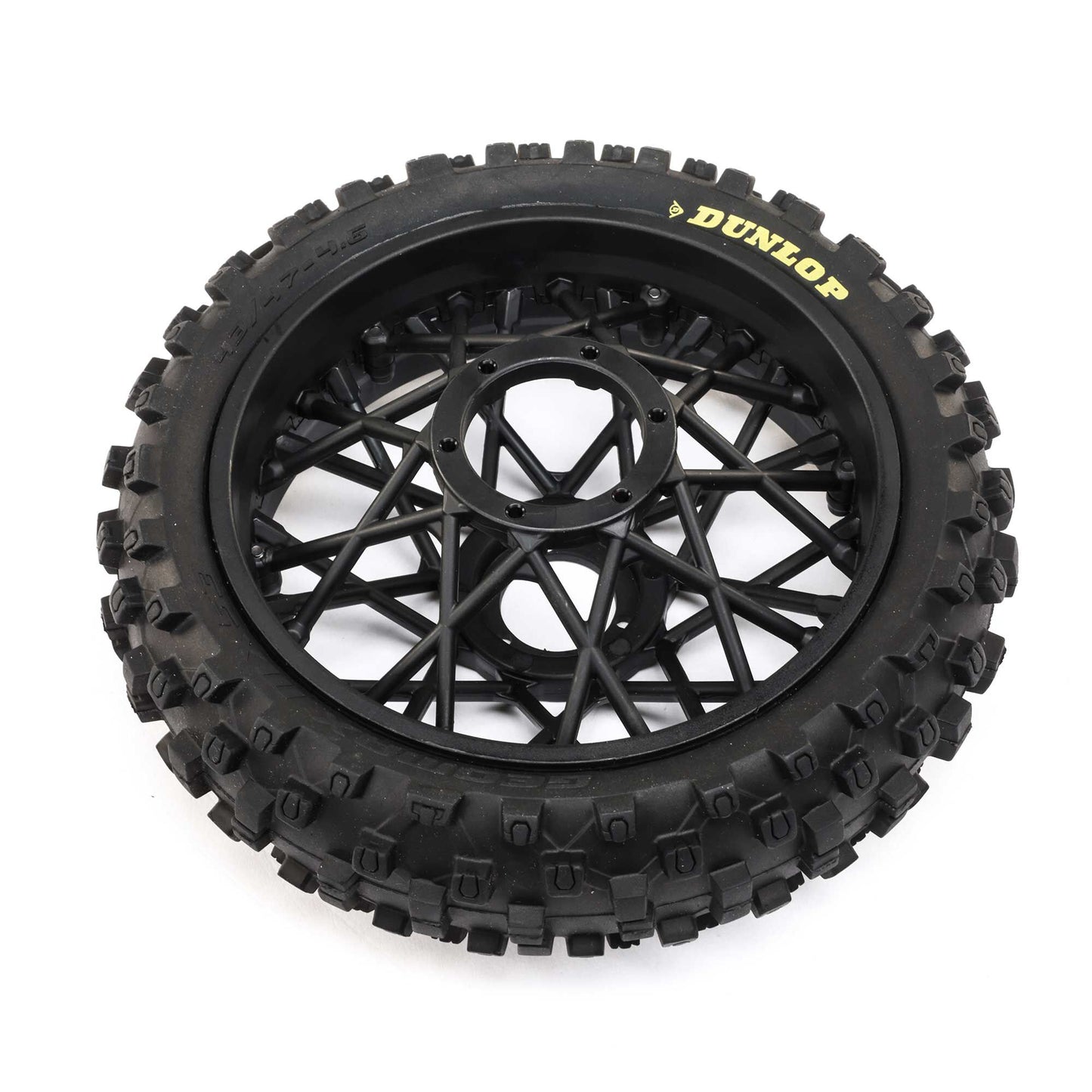 Losi LOS46005 1:4 Promoto-MX Black Dunlop MX53 Rear Tire Mounted