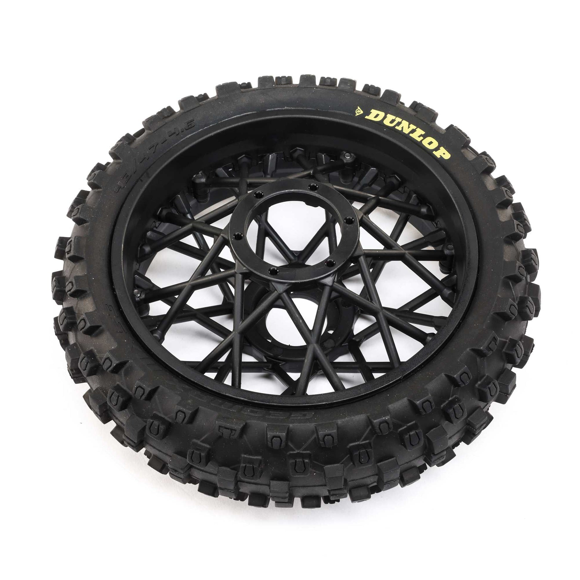 Losi LOS46005 1:4 Promoto-MX Black Dunlop MX53 Rear Tire Mounted