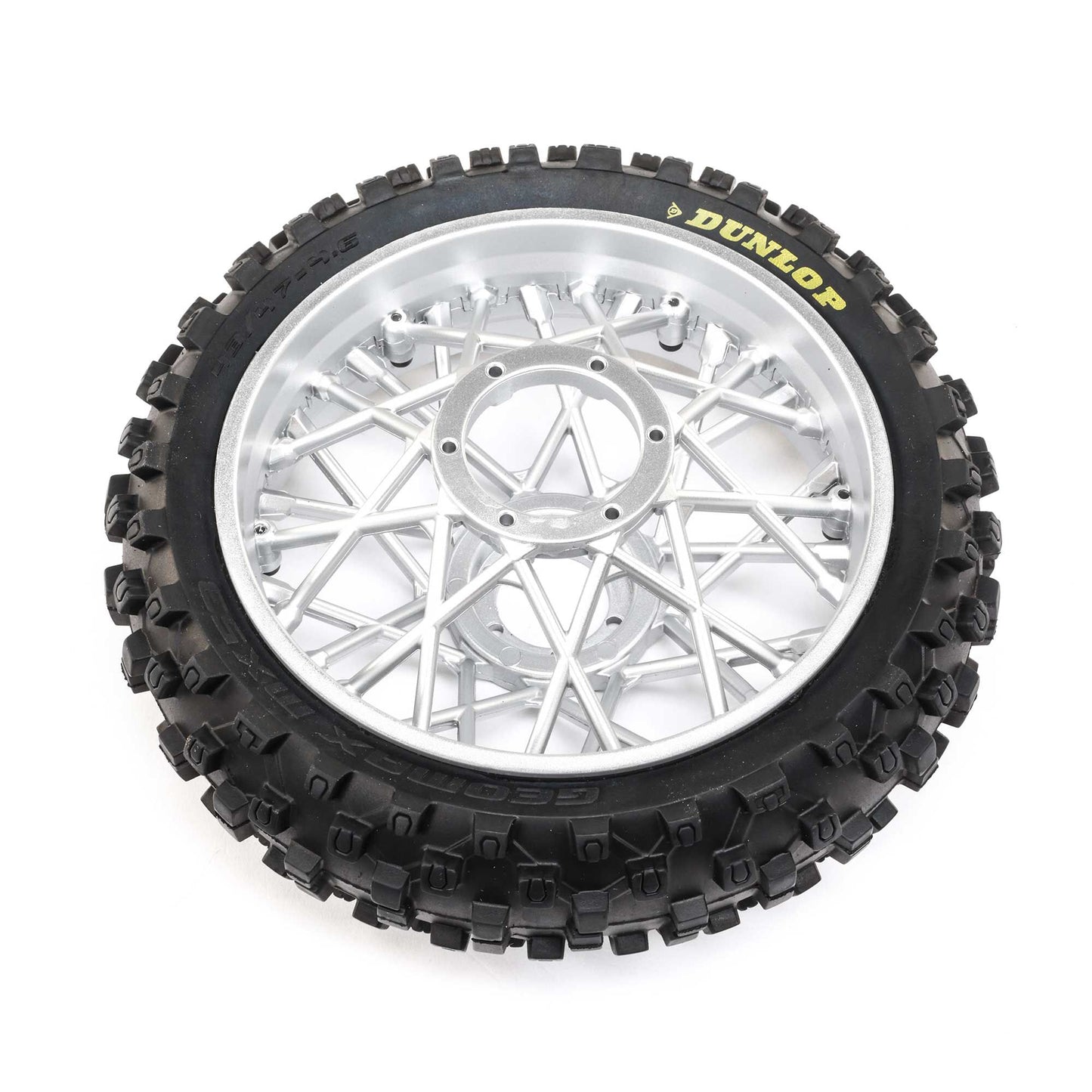 Losi LOS46007 Promoto-MX Dunlop MX53 Rear Tire Mounted, Chrome