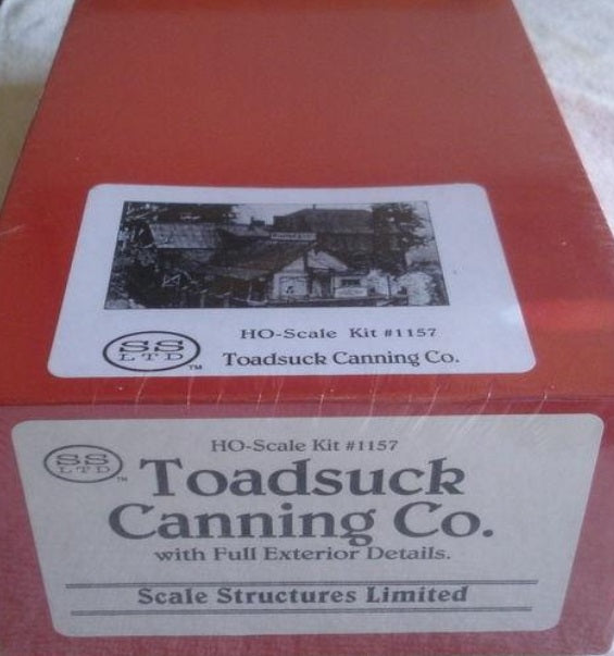 Scale Structures 1157 HO Toadsuck Riverside Canning w/Full Exterior Details Kit