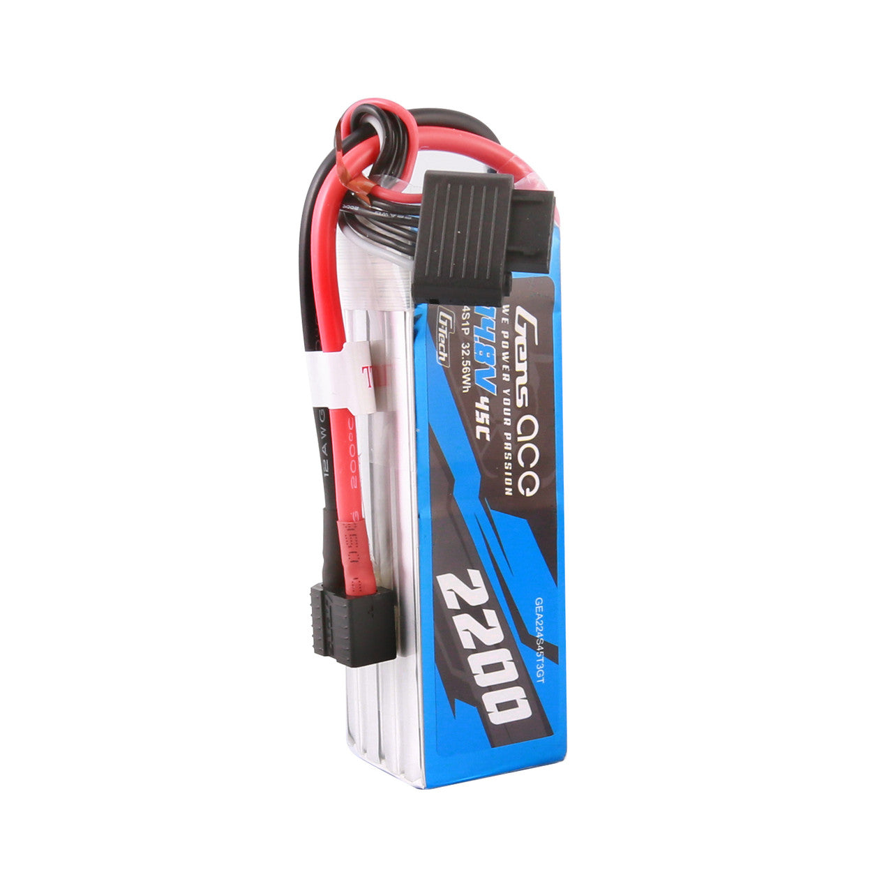 Gens Ace GEA224S45T3GT 2200mAh 4S 45C 14.8V G-Tech Lipo Battery Pack