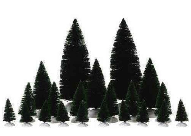 Lemax 74691 Assorted Fir Trees (Pack of 21)