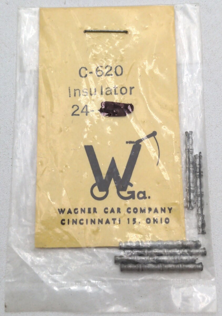 Wagner Car Co. C-620 O Scale Insulator 24 pcs