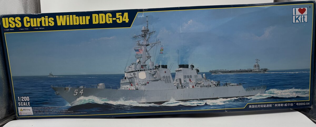 I Love Kit 62007 1:200 USS Curtis Wilbur DDG-54 Destroyer Ship Plastic Model Kit