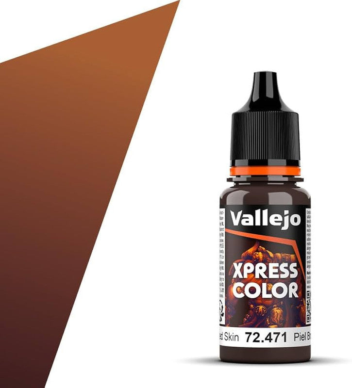 Vallejo Paint 72471 Tanned Skin Xpress Color Acrylic Paint - 18 ml. Bottle