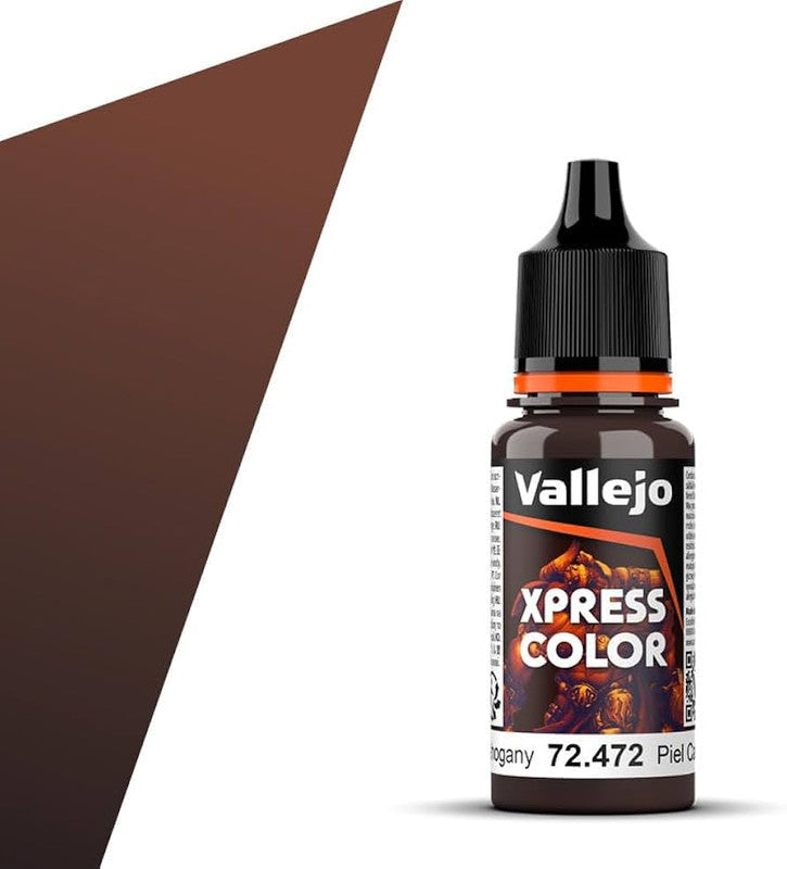 Vallejo Paint 72472 Mahogany Xpress Xpress Color Acrylic Paint - 18 ml. Bottle