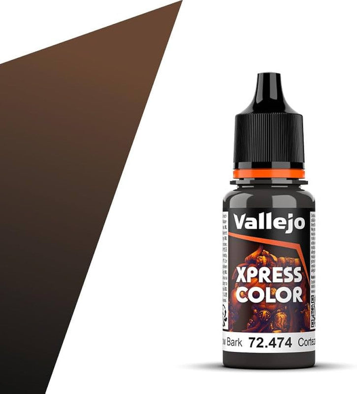 Vallejo Paint 72474 Willow Bark Xpress Color Acrylic Paint - 18 ml. Bottle