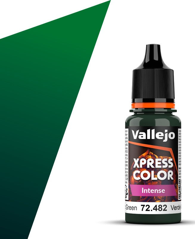 Vallejo Paint 72482 Monastic Green Xpress Color Acrylic Paint - 18 ml. Bottle
