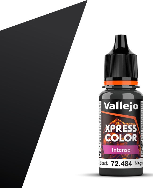 Vallejo Paint 72484 Hospitallier Black Xpress Color Acrylic Paint - 18 ml Bottle