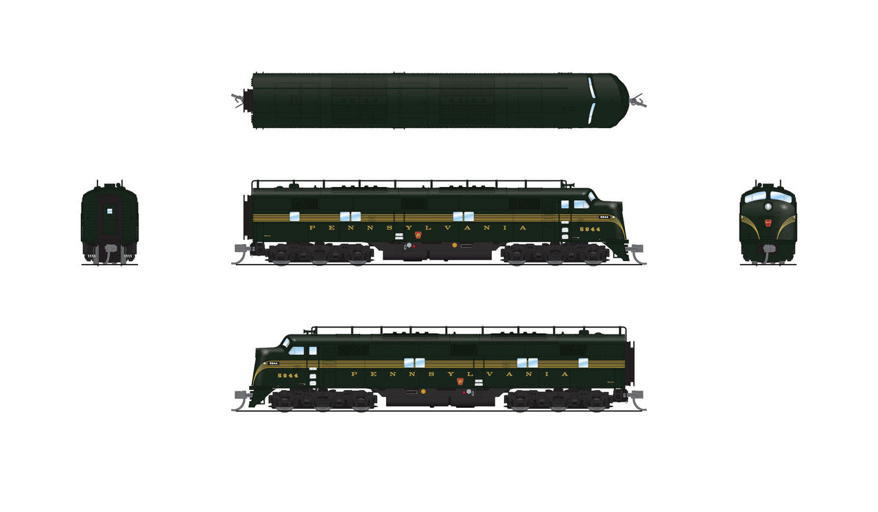 Broadway Limited 8773 N PRR EMD E7A Diesel Locomotive Sound/DC/DCC #5845A
