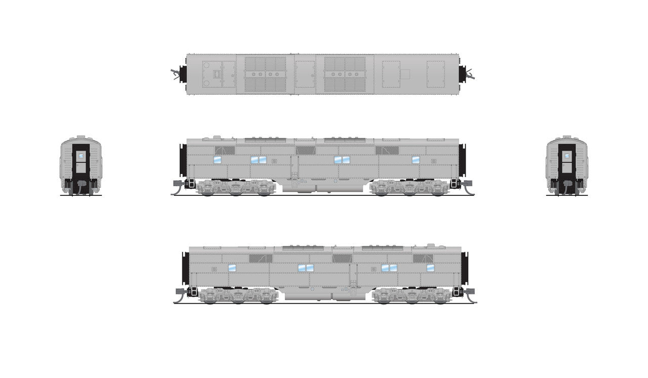 Broadway Limited 8779 N Unpainted EMD E7B Diesel Locomotive Sound/DC/DCC