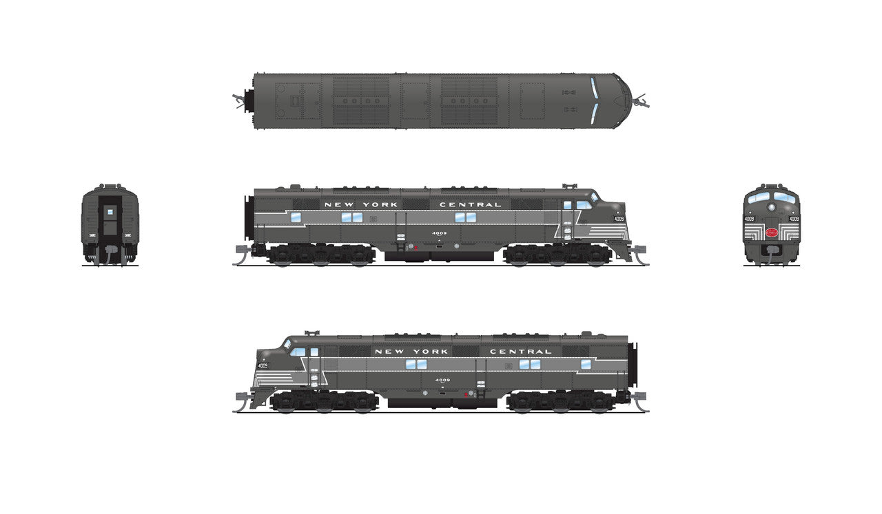 Broadway Limited 8769 N NYC EMD E7 AB Diesel Loco A-unit Sound/DC/DCC #4009/4104