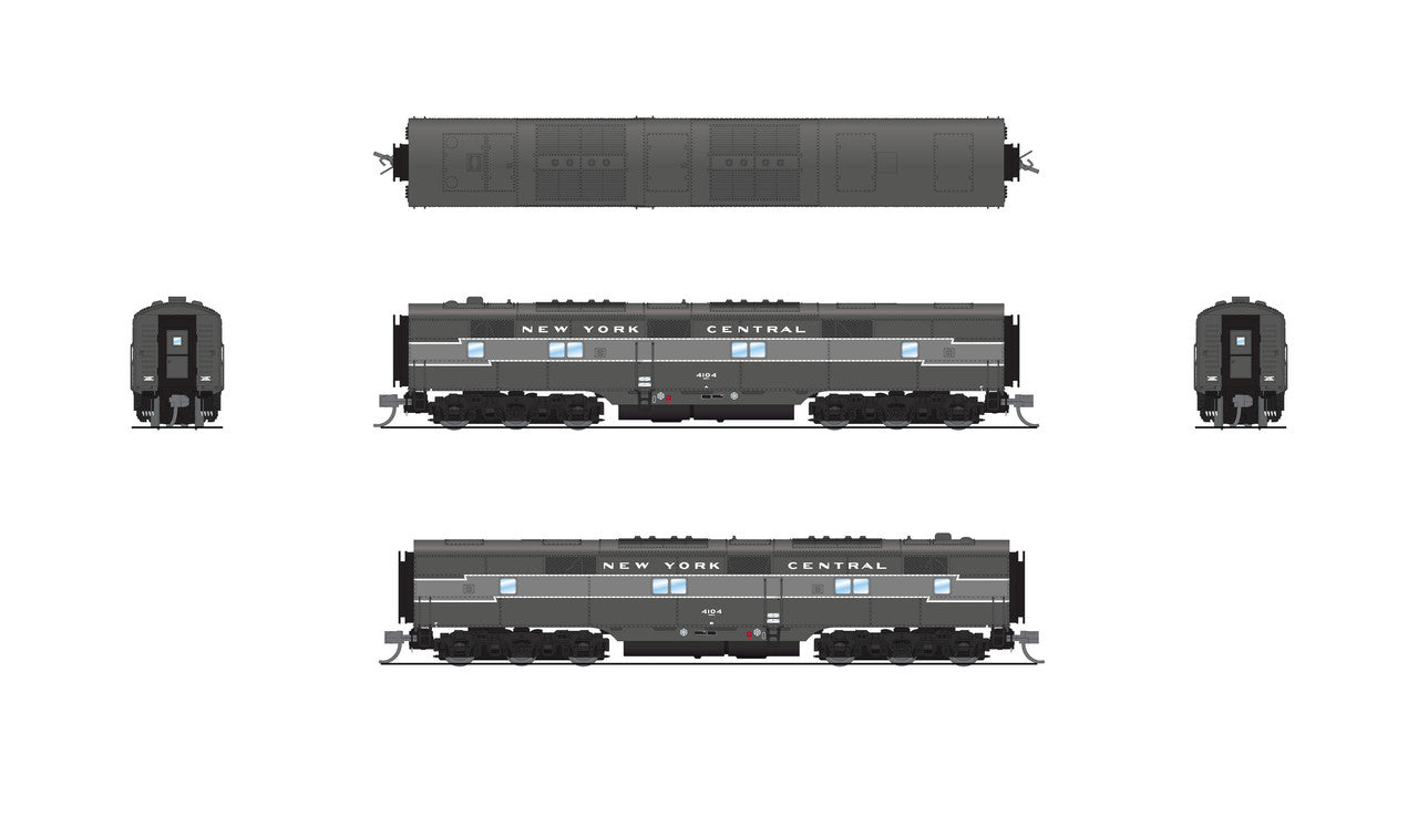 Broadway Limited 8769 N NYC EMD E7 AB Diesel Loco A-unit Sound/DC/DCC #4009/4104