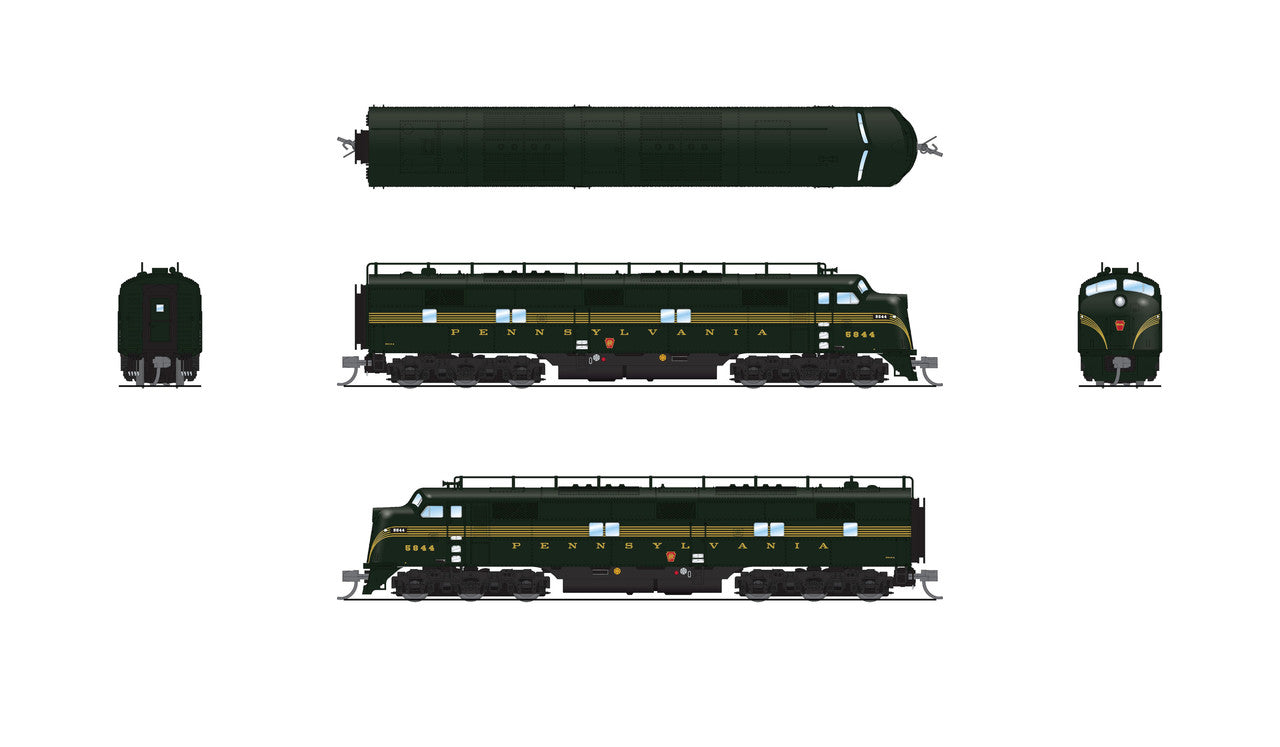 Broadway Limited 8772 N PRR EMD E7 A/B Diesel Loco A Sound/DC/DCC #5844A/5844B