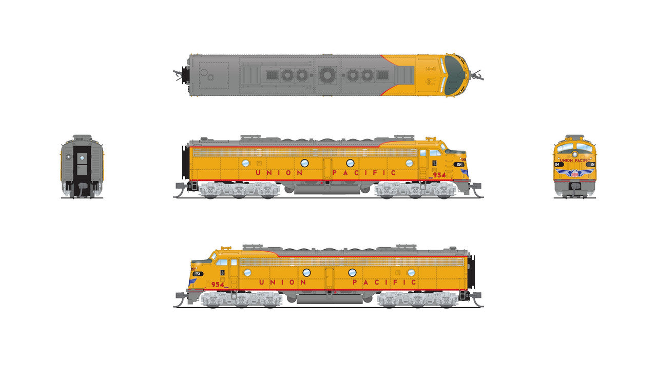 Broadway Limited 8826 N UP EMD E9 A/B Diesel Locomotive A Sound/DC/DCC #954/96B