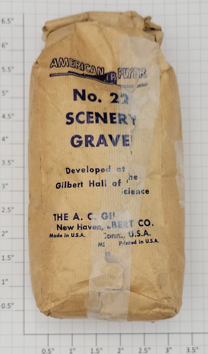 American Flyer No. 22 S Scale Bag of Scenery Gravel