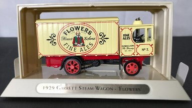 Matchbox YGB15 Great Beers of The World 1929 Garrett Steam Wagon Cream Flowers