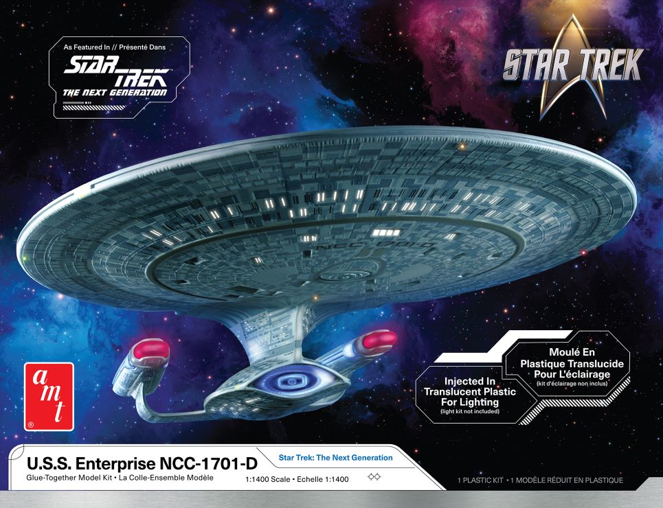 AMT 1429 1:1400 Star Trek: U.S.S. Enterprise NCC-1701-D Plastic Model Kit