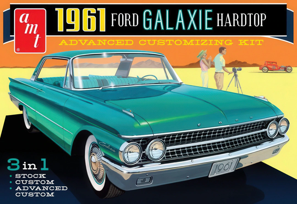 AMT 1430 1:25 1961 Ford Galaxie Hardtop Car Plastic Model Kit