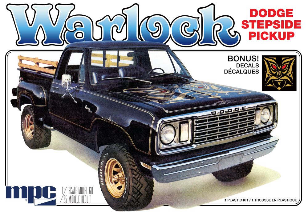 MPC 983 1:25 1977 Dodge "Warlock" Stepside Pickup Plastic Model Kit