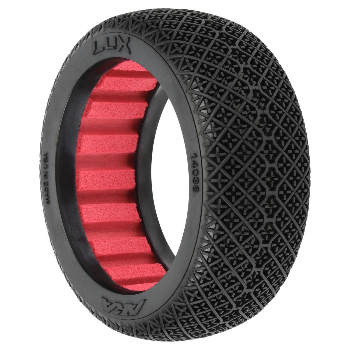 AKA Products, Inc. 14036SR 1:8 Lux S Front/Rear Off-Road Buggy Tires (Pack of 2)