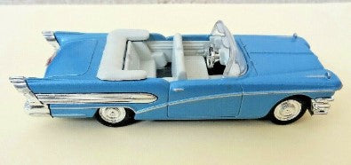 New Ray 48706 1:43 City Cruiser Collection 1958 Teal Blue Buick Convertible Car