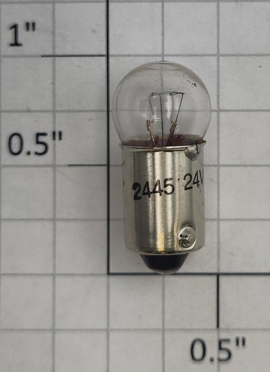 Lionel 2445 24 Volt Clear Bayonet Base Bulb with Small Globe
