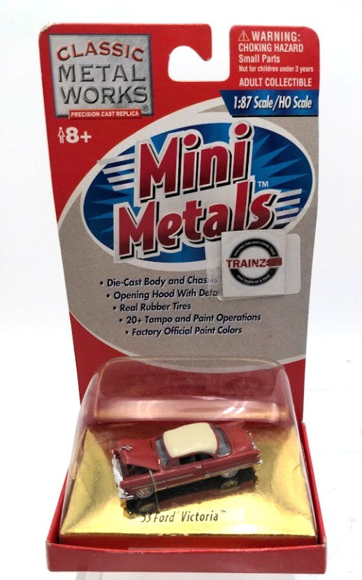 Classic Metal Works 30101 HO Mini Metals Coral 1953 Ford Crown Victoria Car