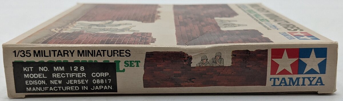 Tamiya MM128 1:35 Military Miniatures Brick Wall Set