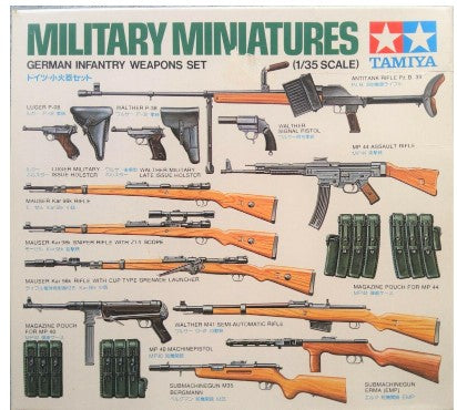 Tamiya MM211 1:35 Military Miniatures German Infantry Weapons Set