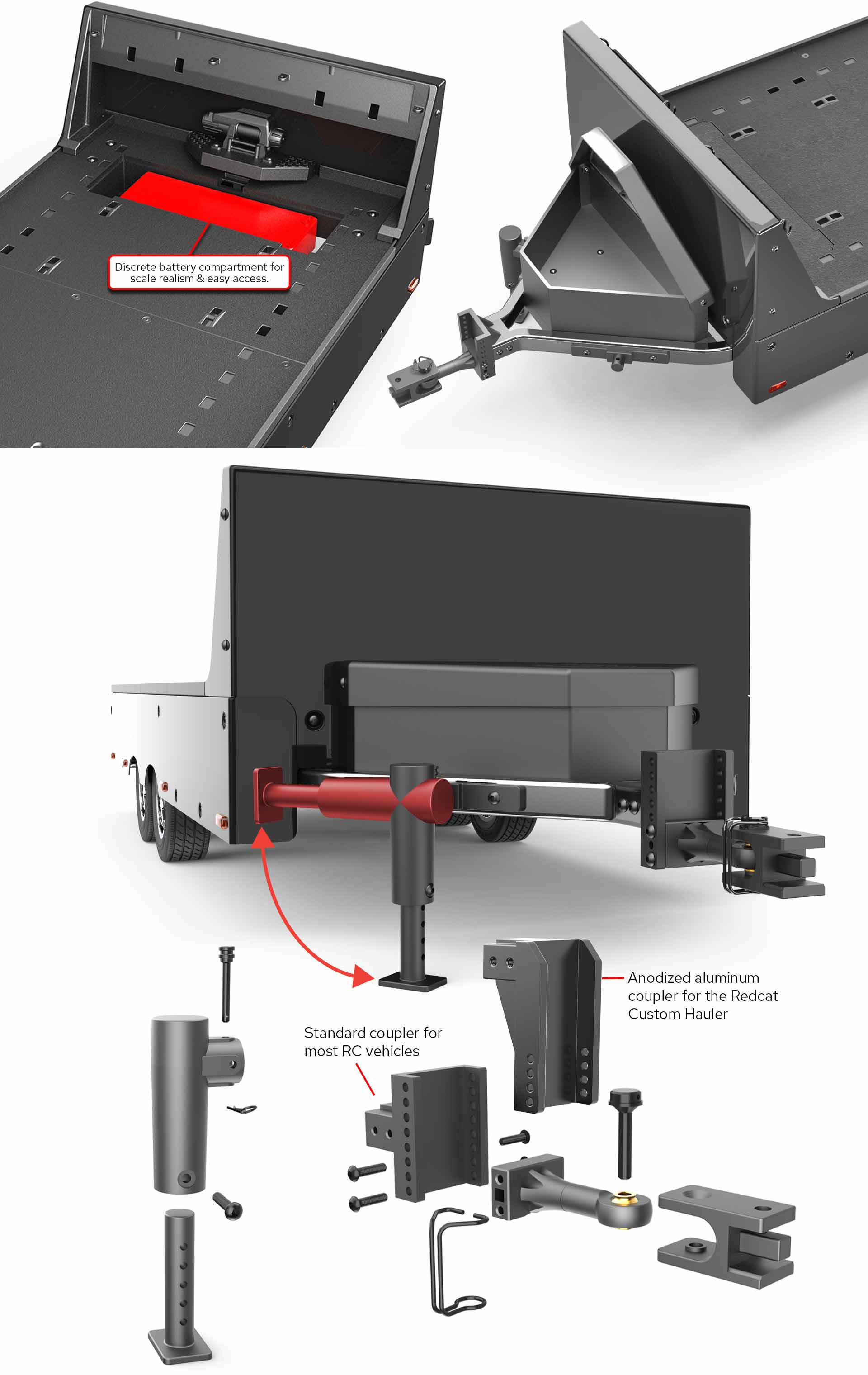 Redcat Racing RER21925 1:10 Custom Trailer