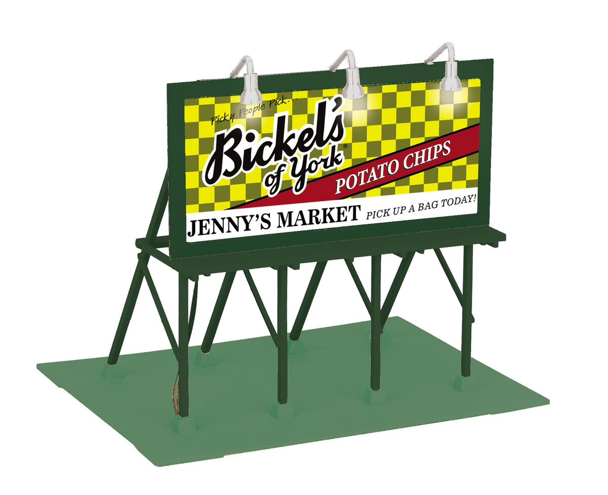 MTH 30-90646 O Jenny’s Market RailKing Lighted Billboard