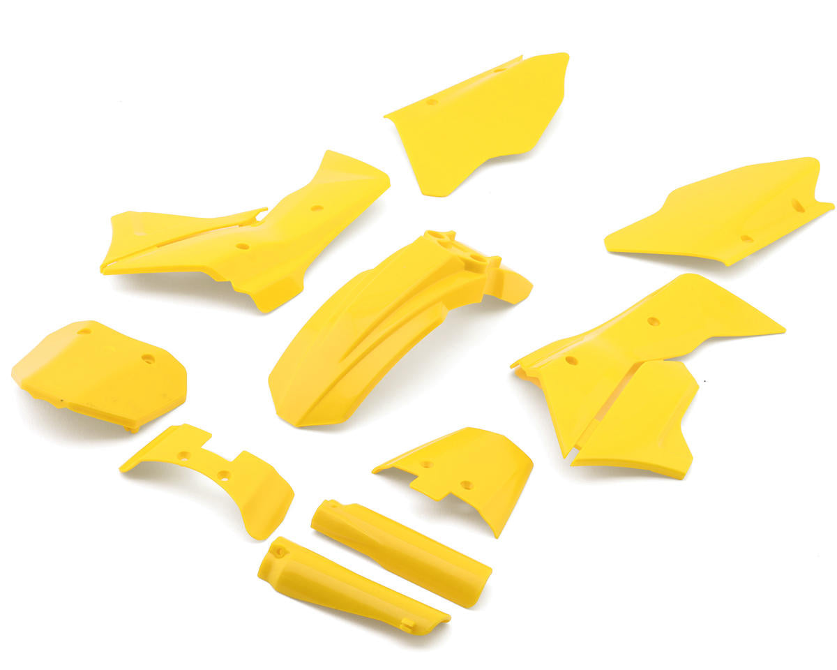 Losi LOS260003 Promoto-MX Yellow Plastics with Wraps