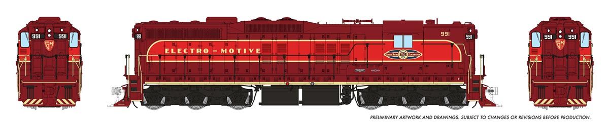 Rapido Trains 50609 HO EMD Demo EMD SD7 Diesel Locomotive DC/DCC/Sound #991
